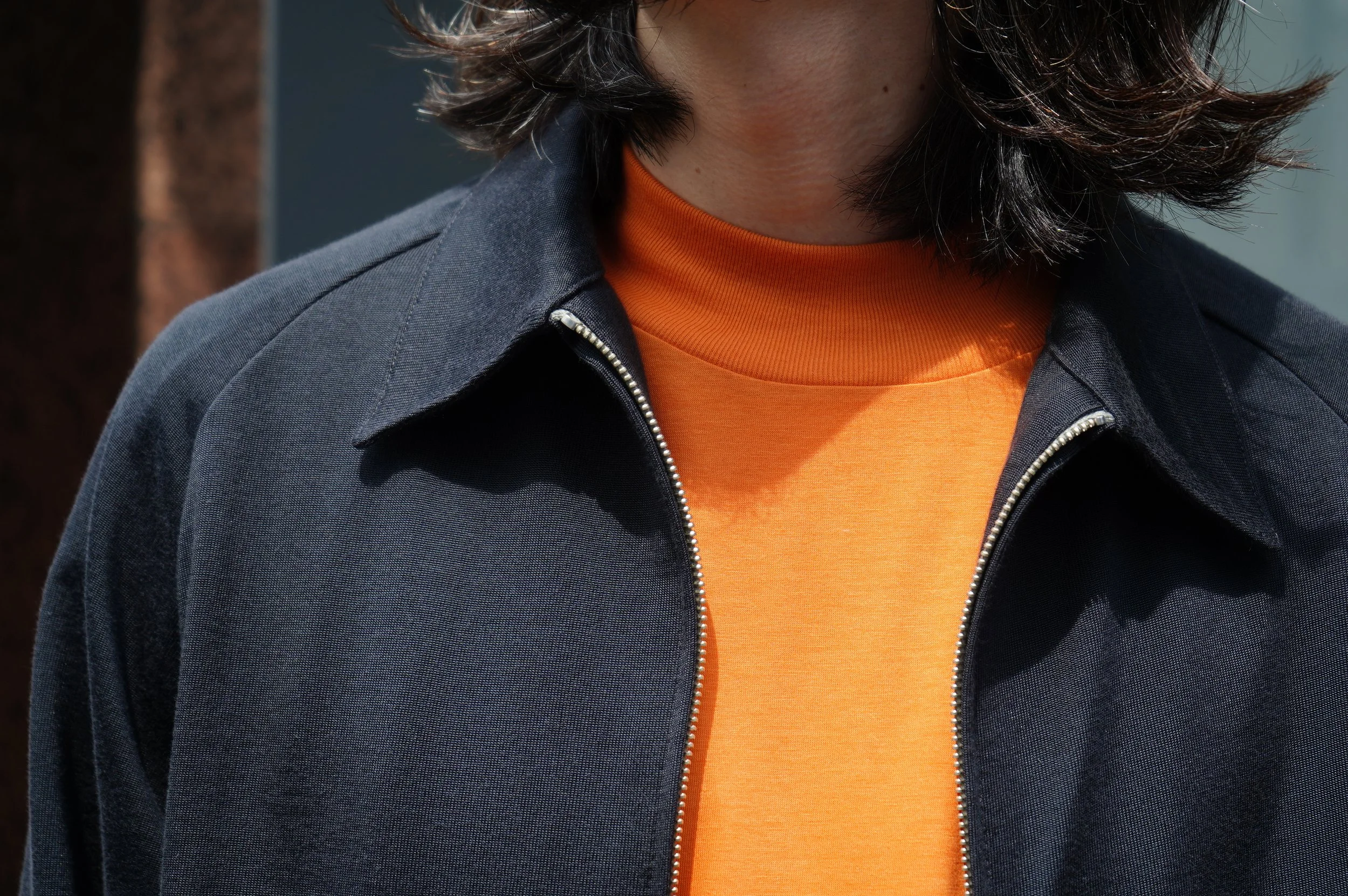 AURALEE SUPER SOFT WOOL JERSEY MOCK-NECK TEE — TF Blog